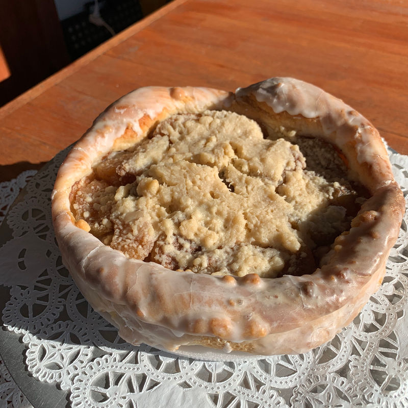 Open Apple Coffee Cake